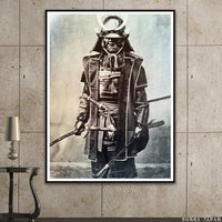 Thumbnail for full-armored-samurai-warrior-canvas-art-framed