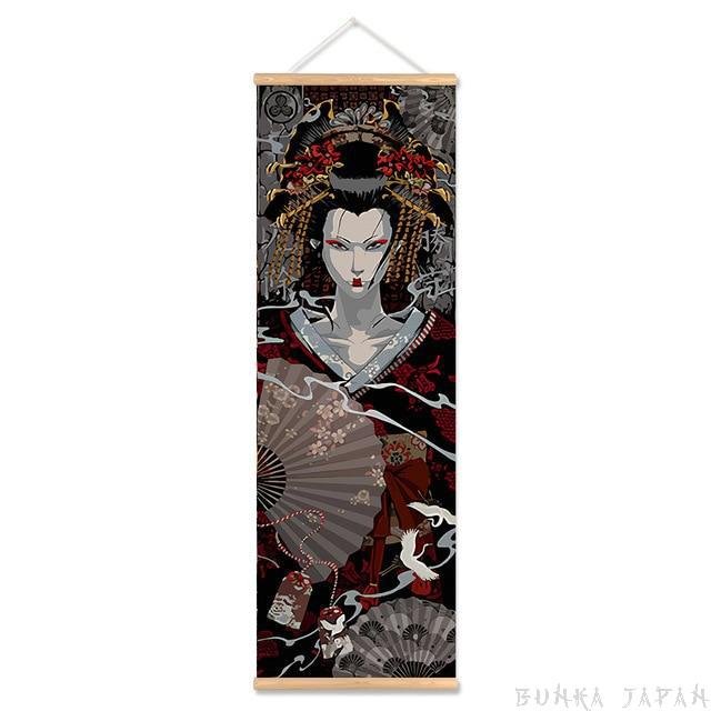 Demonize Samurai Scroll Canvas Series