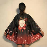 Thumbnail for Japanese Kimono Cardigan Kitsune V2