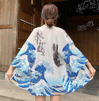 Thumbnail for Japanese-Kimono-Cardigan-Koso-Back-View