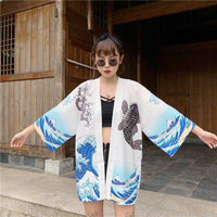 Thumbnail for Front-View-Japanese-Kimono-Cardigan-Koso