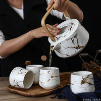 Thumbnail for Japanese-Kintsugi-Tea-Cups-Set-White-Color-Demo