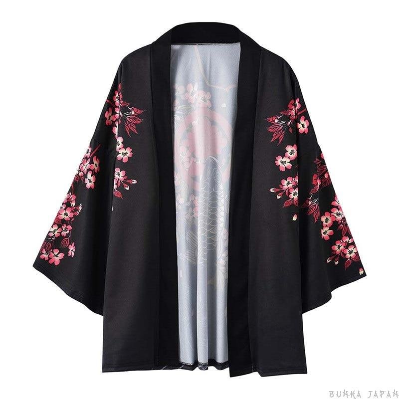 Japanese-Koi-Fish-Kimono-Cardigan-Front-View