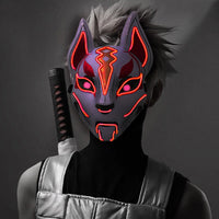 Thumbnail for LED Kitsune Mask Japanese Mask Halloween Mask