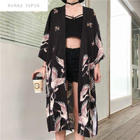 Thumbnail for Kimono-Cardigan-Flying-Swan-Front-View-2