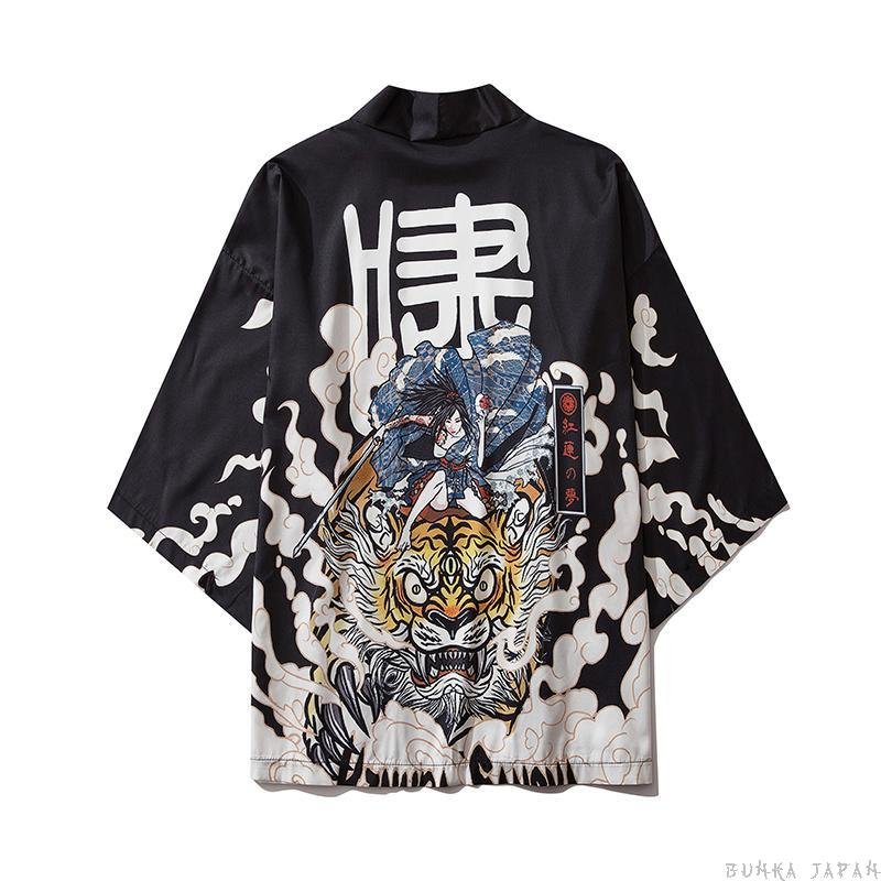 Kimono-Cardigan-The-Tiger-Warrior-Back-View