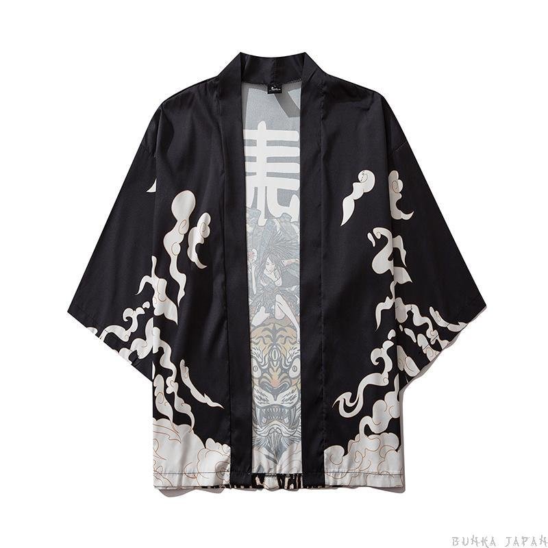 Kimono-Cardigan-The-Tiger-Warrior-Front-View