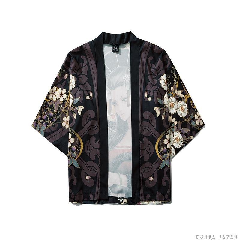 Kimono-Cardigan-With-Female-Anime-Character-Front-View
