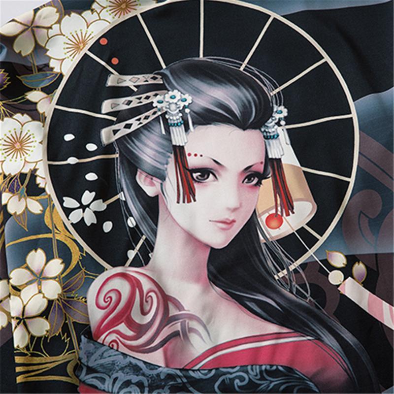 Kimono-Cardigan-With-Female-Anime-Character-Painting