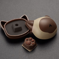 Thumbnail for Neko No Ashi Cat Paw Artisan Keycap Custom Resin Artisan Keycap Brownie Color
