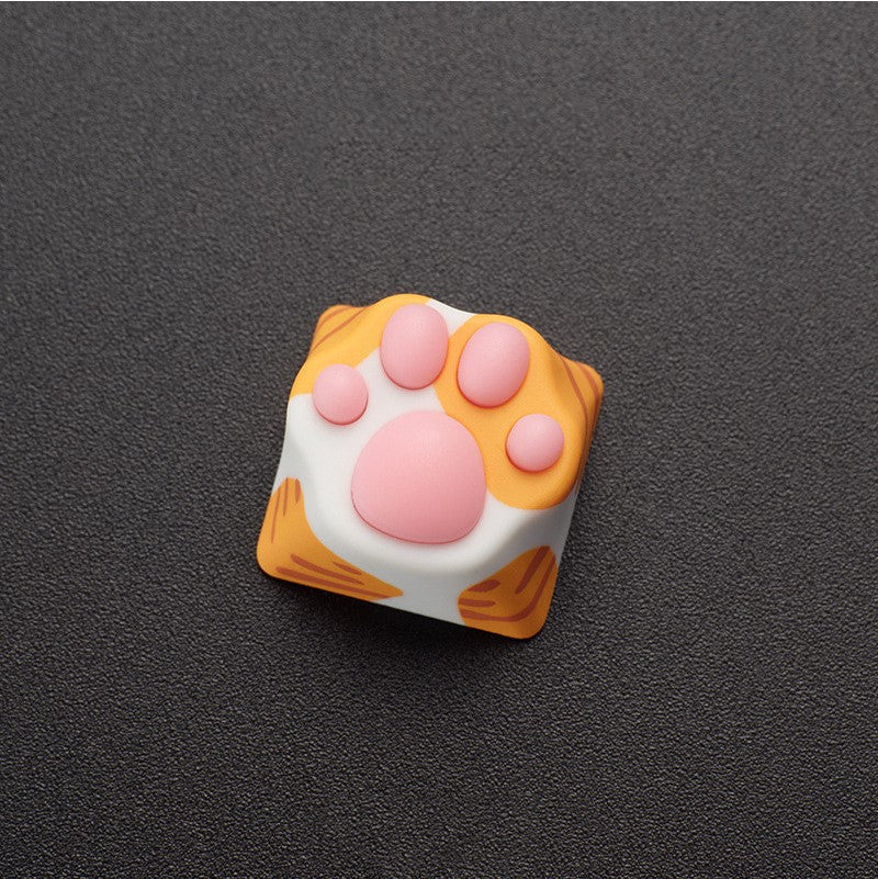 Neko-No-Ashi-Cat_s-Paw-Keycap-Custom-Resin-Artisan-Keycap-Orange