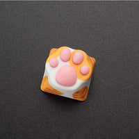 Thumbnail for Neko-No-Ashi-Cat_s-Paw-Keycap-Custom-Resin-Artisan-Keycap-Orange