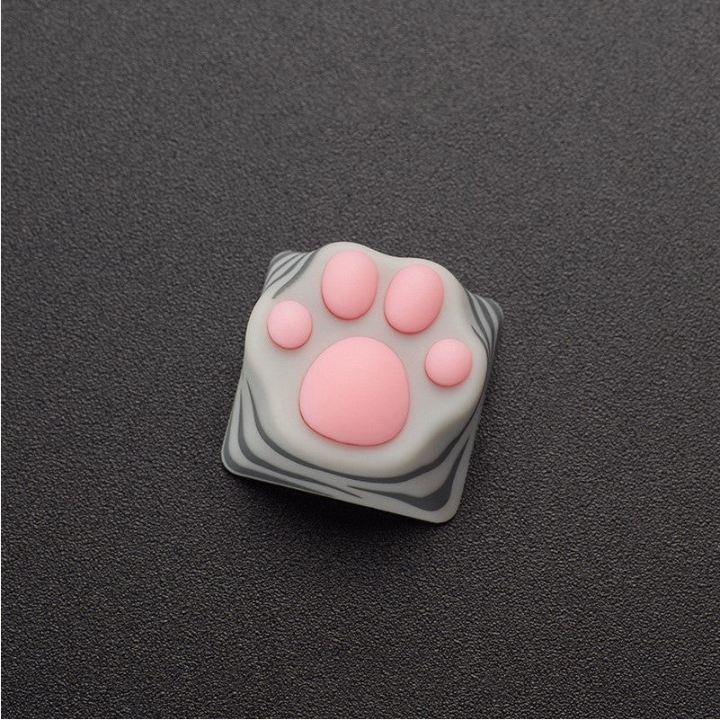 Neko-No-Ashi-Cat_s-Paw-Keycap-Custom-Resin-Artisan-Keycap-Grey