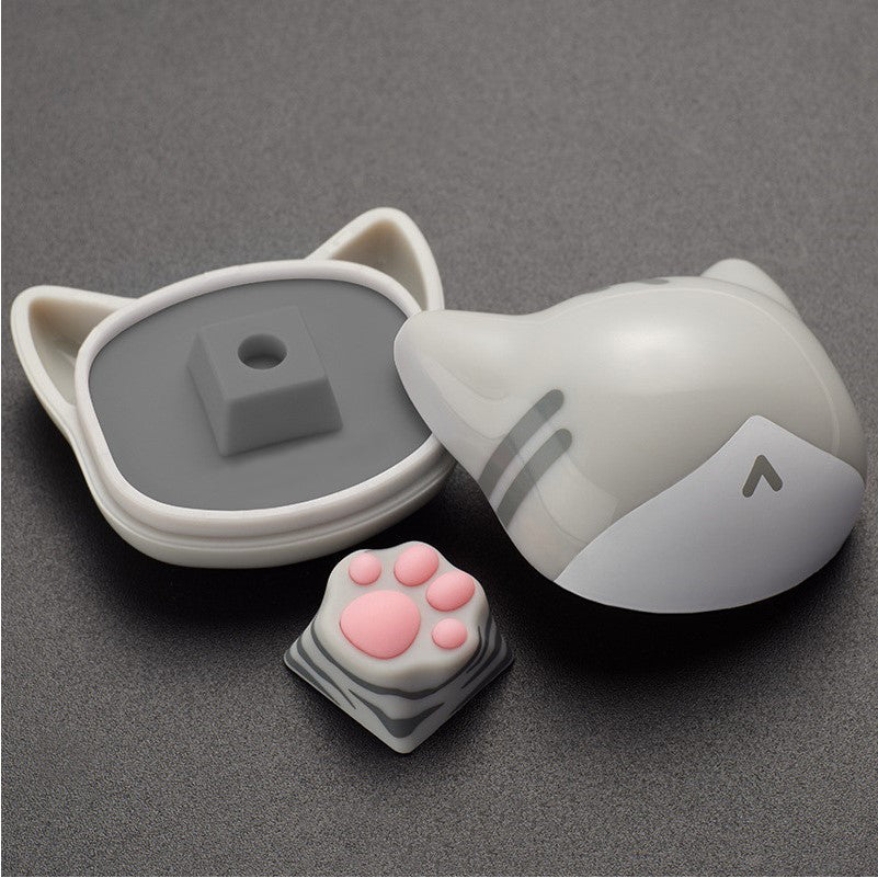 Neko No Ashi Cat Paw Artisan Keycap Custom Resin Artisan Keycap Grey Color