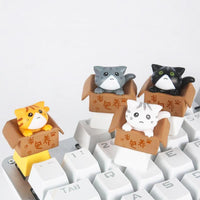 Thumbnail for Resin Keycaps Anime Cat Key Caps For Custom Mechanical Keyboard