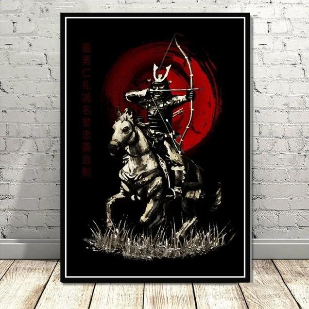 Samurai Warrior On Horseback