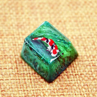Thumbnail for Handmade Koi Fish Resin Keycap For MX Switches Mechanical Keyboard