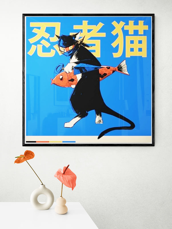 Japanese Ninja Cat - Neko The Fish Theft